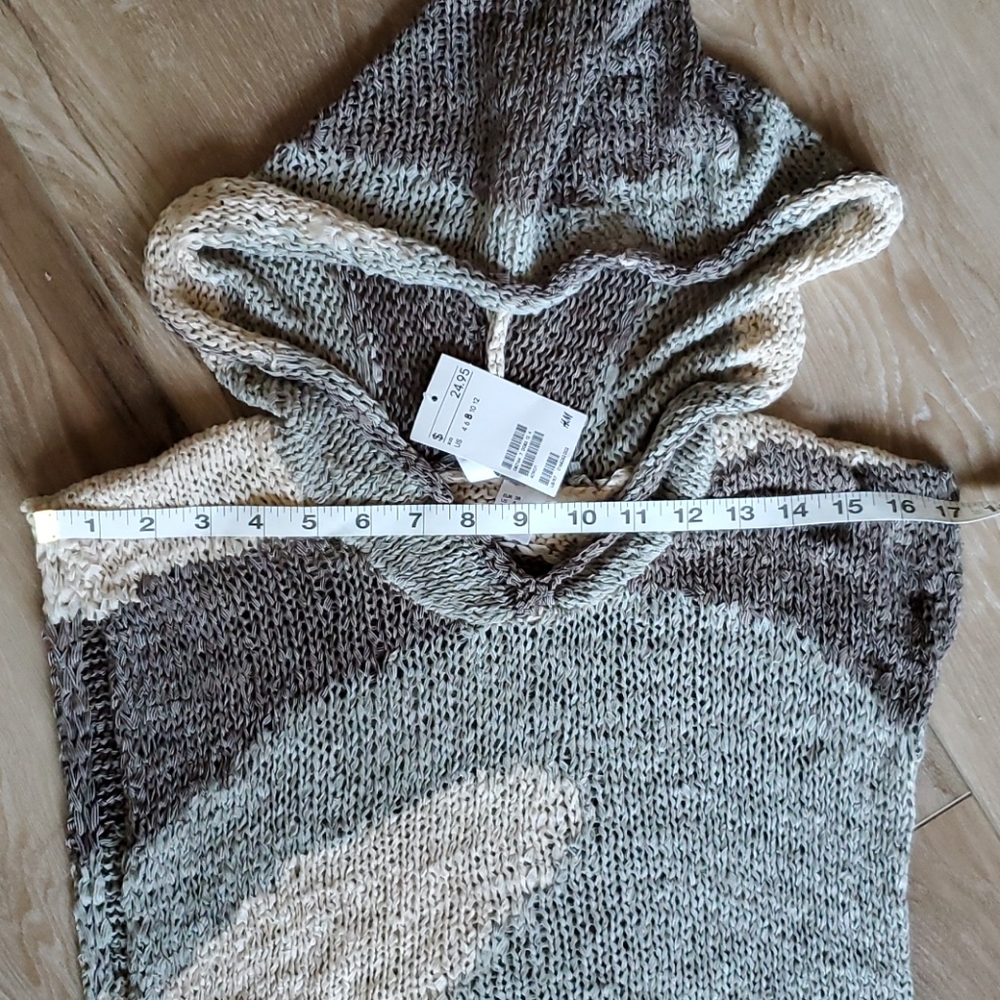 NWT H&M Divided Camo Hi-Lo Sweater Vest - Picture 6 of 11
